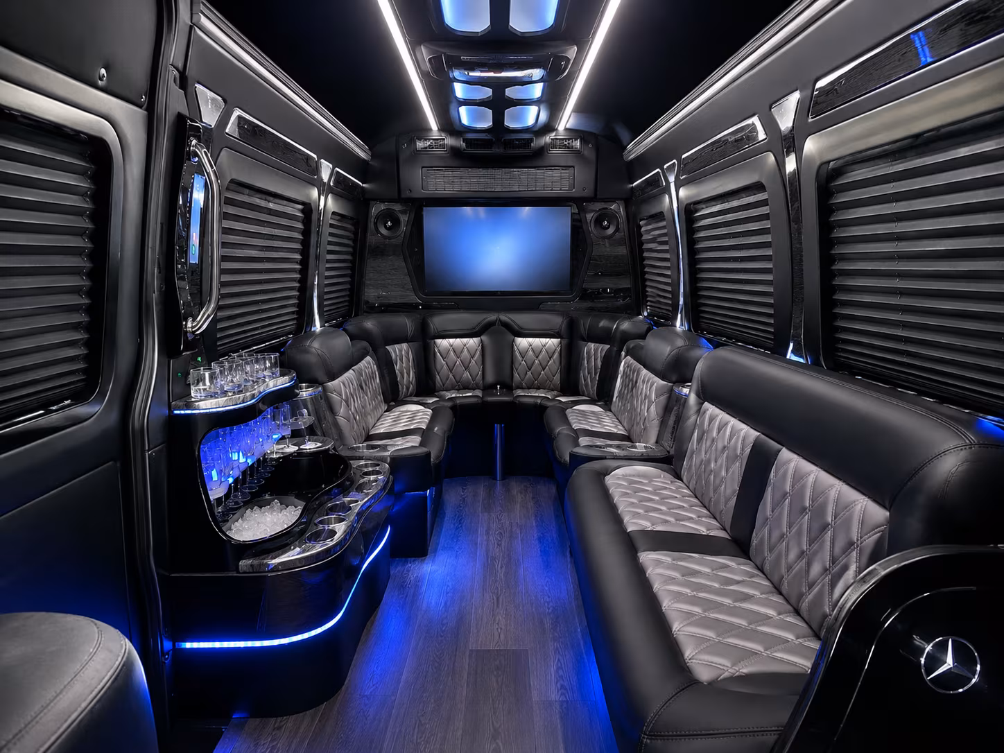 rehearsal dinner bus rentals around the golden triangle