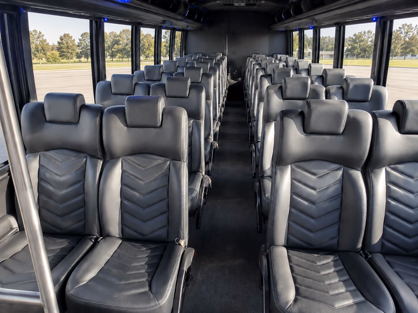starkville 15 passenger minibus inside
