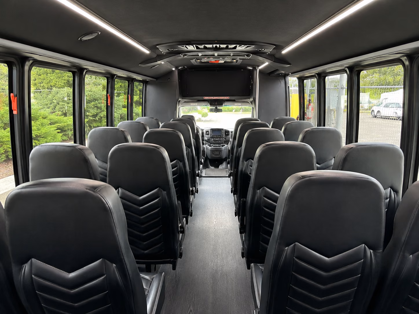 starkville 20 passenger minibus interior