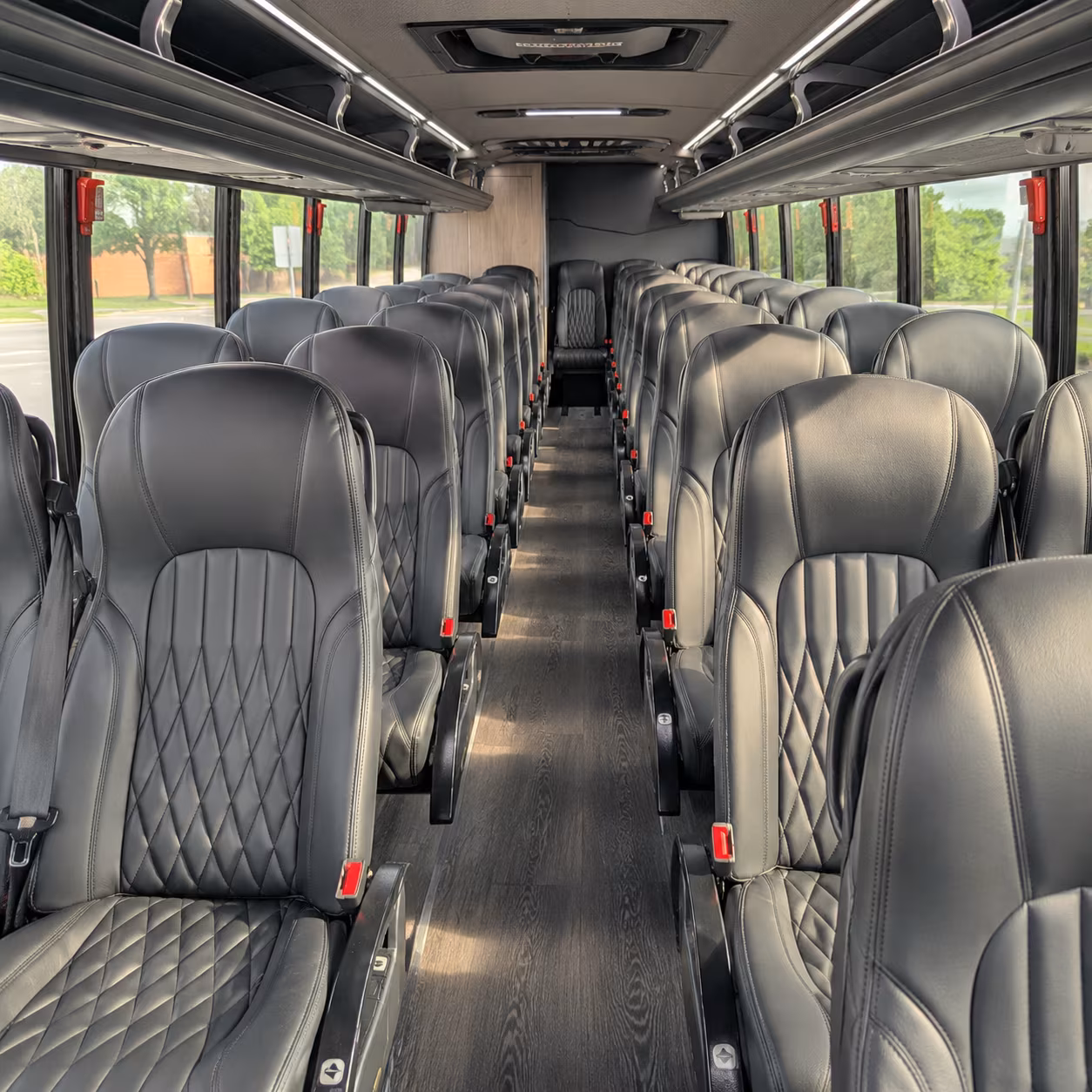 starkville 28 passenger minibus interior