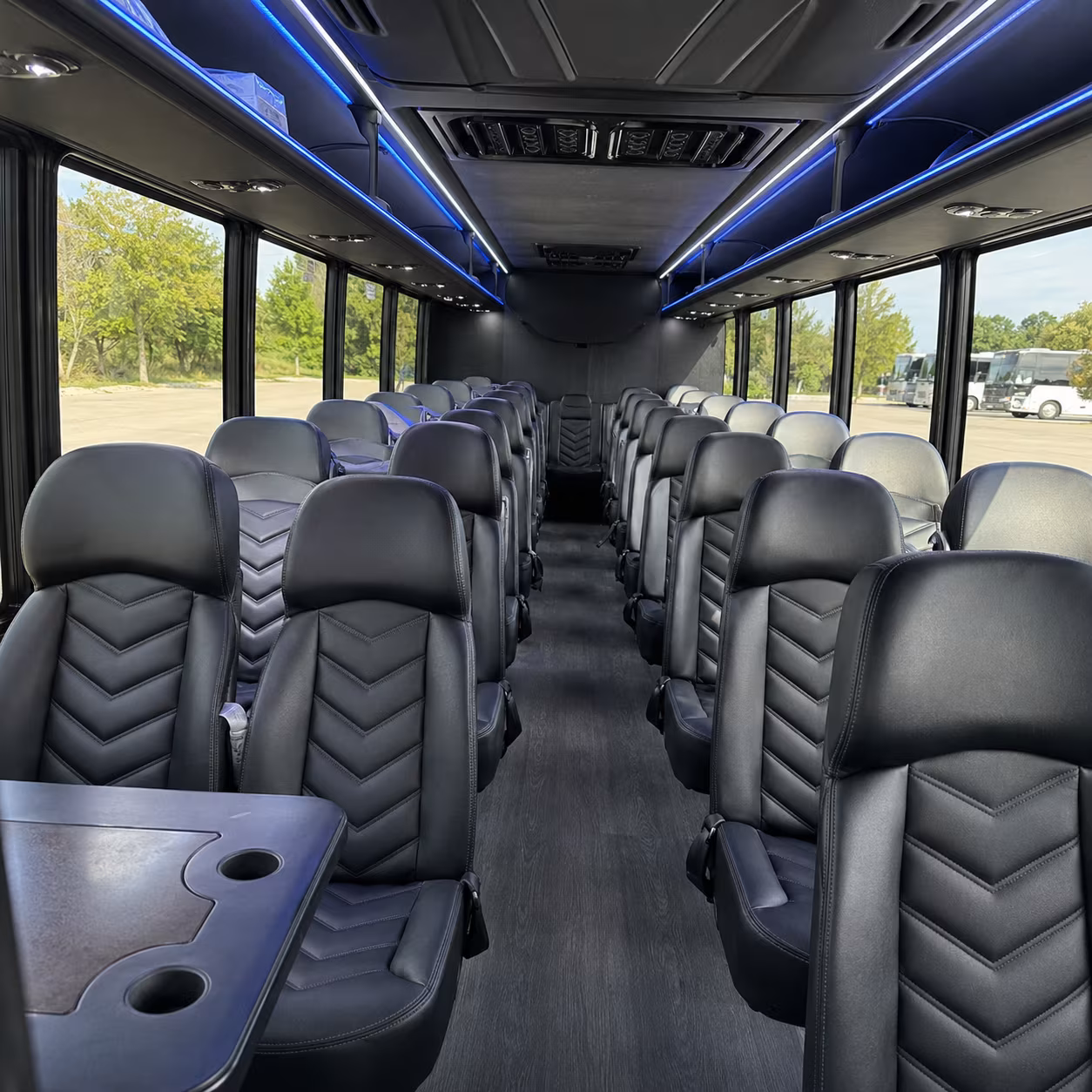 starkville 30 passenger minibus inside