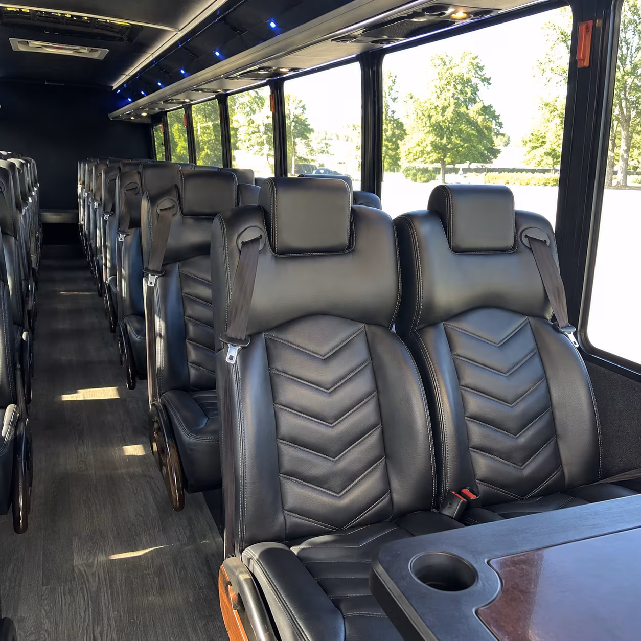 starkville 30 passenger minibus interior