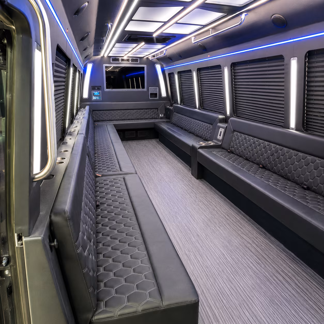 starkville 40 passenger party bus interior