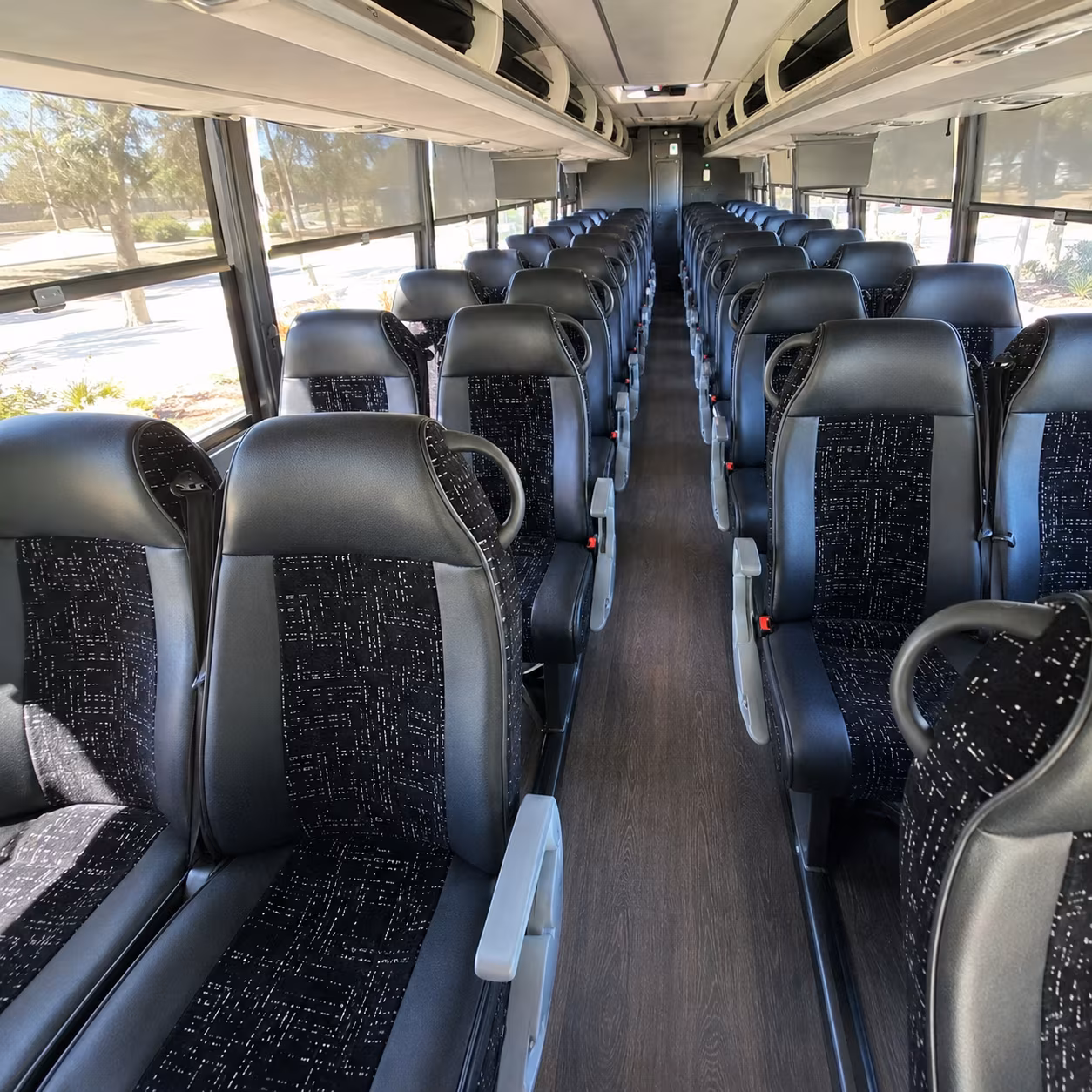starkville 56 passenger charter bus interior